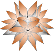 logo papierRebekah avec kusudama stylisé