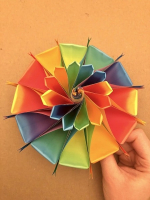Step 19 12 petal kusudama: One flower done