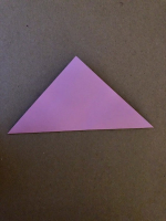 Step 2 12 petal kusudama: Fold diagonally