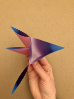 Step 8 12 petal kusudama: Push the flap inside