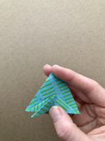 Step 6 medusa kusudama: Collapse along the lines you have just folded.