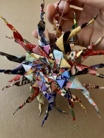 Step 22 starfish mandala: Two models held together back to back.