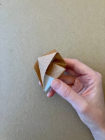 Step 11 16 piece modular pinwheel: Flip the model and repeat steps 8-10.
